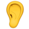 Ear emoji on Apple